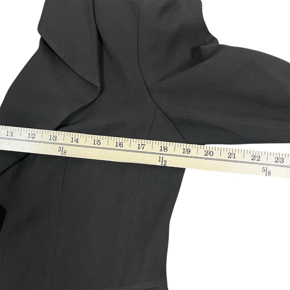 Lafayette 148 Women's Black Wool Blend Blazer Size 8 Tailored Career Jacket - Picture 9 of 13